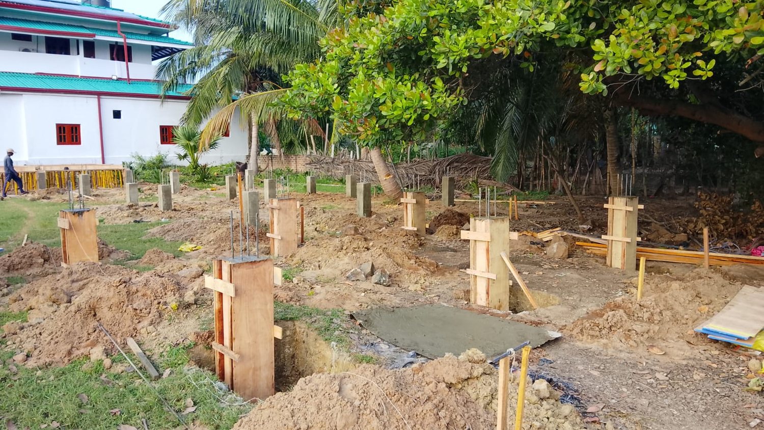 Early foundation works
