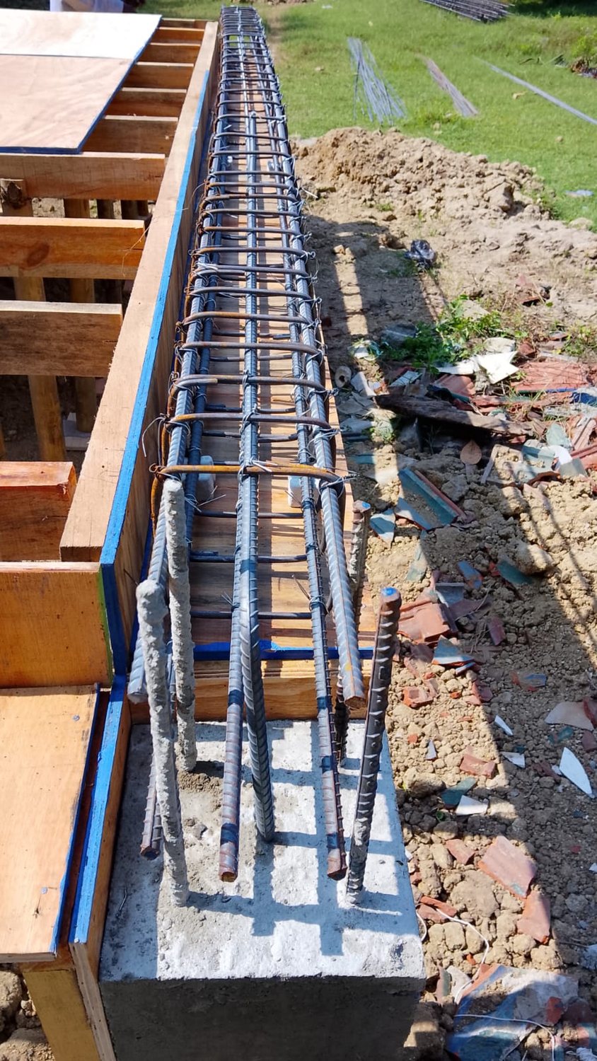 Timber formwork and slab preparation