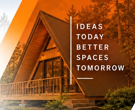 Modern A-frame cabana concept